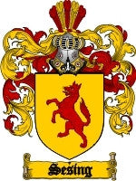 Sesing coat of arms family crest download