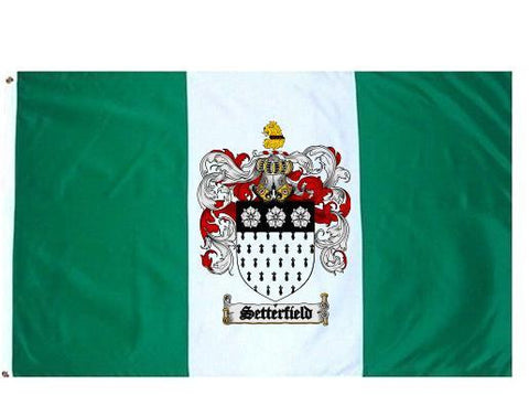 Setterfield family crest coat of arms flag