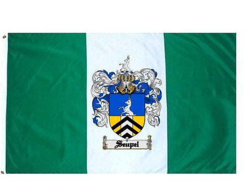 Seupel family crest coat of arms flag