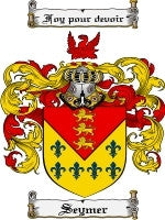 Seymer coat of arms family crest download