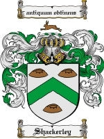 Shackerley coat of arms family crest download