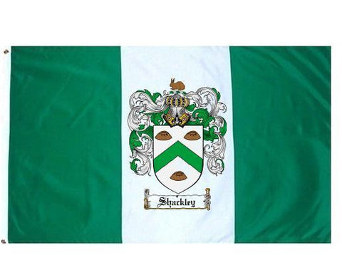 Shackley family crest coat of arms flag