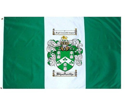 Shadforthe family crest coat of arms flag