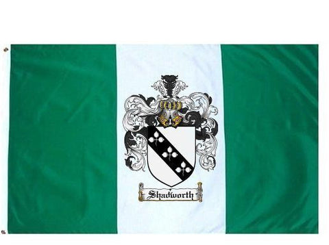 Shadworth family crest coat of arms flag