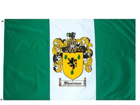Shaerman family crest coat of arms flag