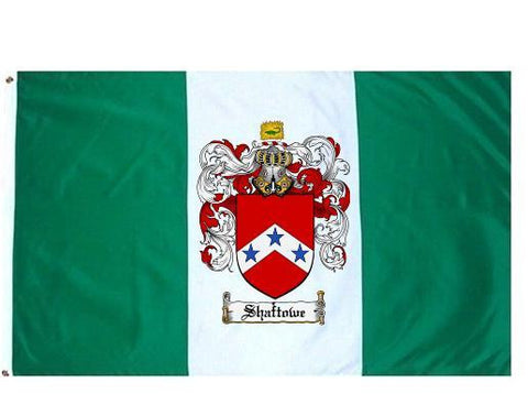 Shaftowe family crest coat of arms flag