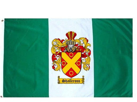 Shallcross family crest coat of arms flag