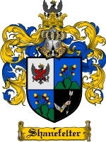 Shanefelter coat of arms family crest download