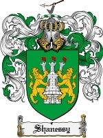Shanessy coat of arms family crest download