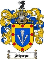Sharpe coat of arms family crest download