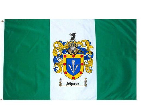 Sharpe family crest coat of arms flag