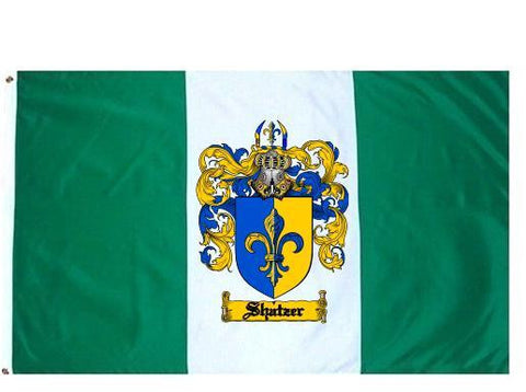 Shatzer family crest coat of arms flag