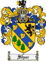 Sheer coat of arms family crest download