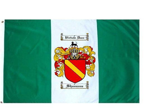 Shennane family crest coat of arms flag