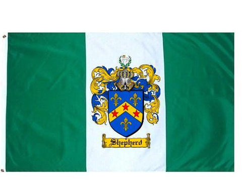 Shepherd family crest coat of arms flag