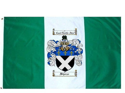 Sherar family crest coat of arms flag