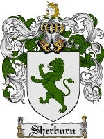 Sherburn coat of arms family crest download