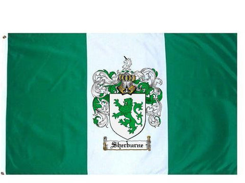 Sherburne family crest coat of arms flag