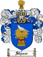 Sherer coat of arms family crest download