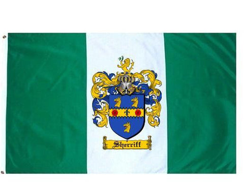 Sherriff family crest coat of arms flag