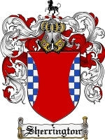 Sherrington coat of arms family crest download