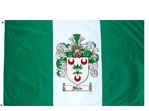 Shin family crest coat of arms flag