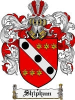 Shipham coat of arms family crest download