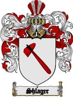 Shlager coat of arms family crest download