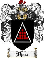 Shone coat of arms family crest download