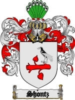 Shontz coat of arms family crest download
