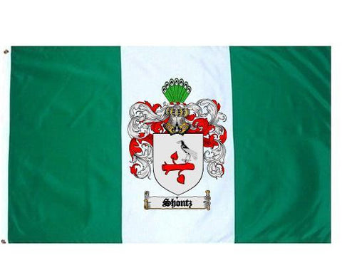 Shontz family crest coat of arms flag