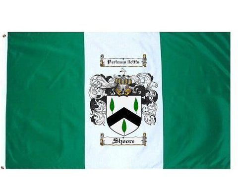 Shoore family crest coat of arms flag