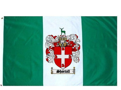 Shortall family crest coat of arms flag