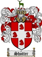 Shotter coat of arms family crest download