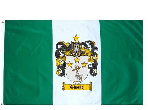 Shoultz family crest coat of arms flag