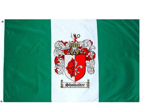 Showalter family crest coat of arms flag