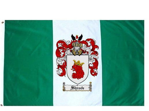 Shrode family crest coat of arms flag