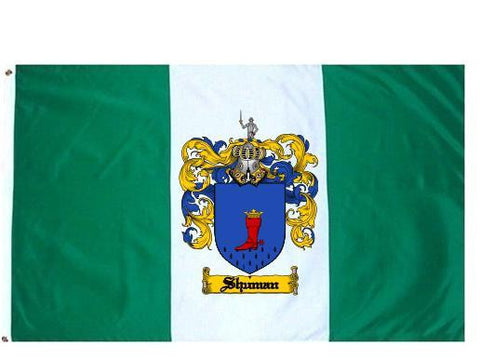 Shuman family crest coat of arms flag
