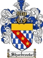 Shurbrooke coat of arms family crest download