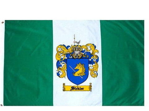Sickler family crest coat of arms flag