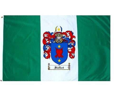 Sieffert family crest coat of arms flag