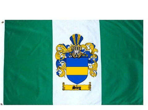 Sieg family crest coat of arms flag