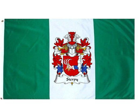 Sierpy family crest coat of arms flag
