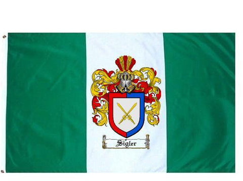Sigler family crest coat of arms flag