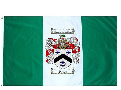 Sikes family crest coat of arms flag