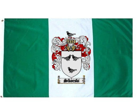 Sikorski family crest coat of arms flag