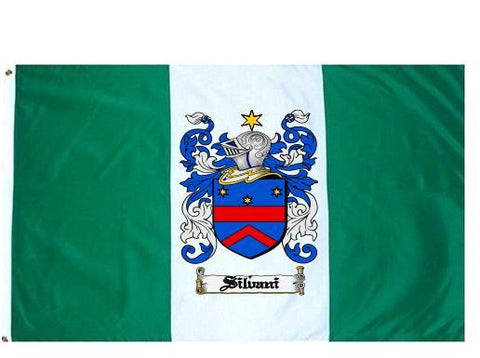 Silvani family crest coat of arms flag