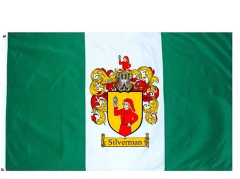 Silverman family crest coat of arms flag
