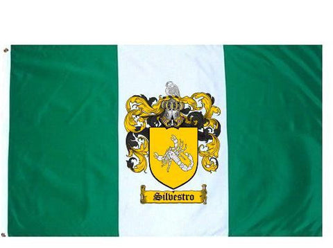 Silvestro family crest coat of arms flag