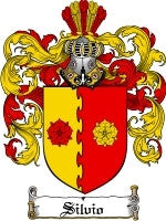 Silvio coat of arms family crest download